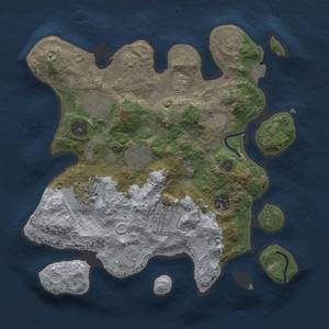 Thumbnail Rust Map: Procedural Map, Size: 3000, Seed: 715450253, 12 Monuments