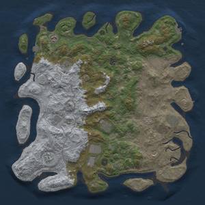 Thumbnail Rust Map: Procedural Map, Size: 4500, Seed: 28029, 19 Monuments