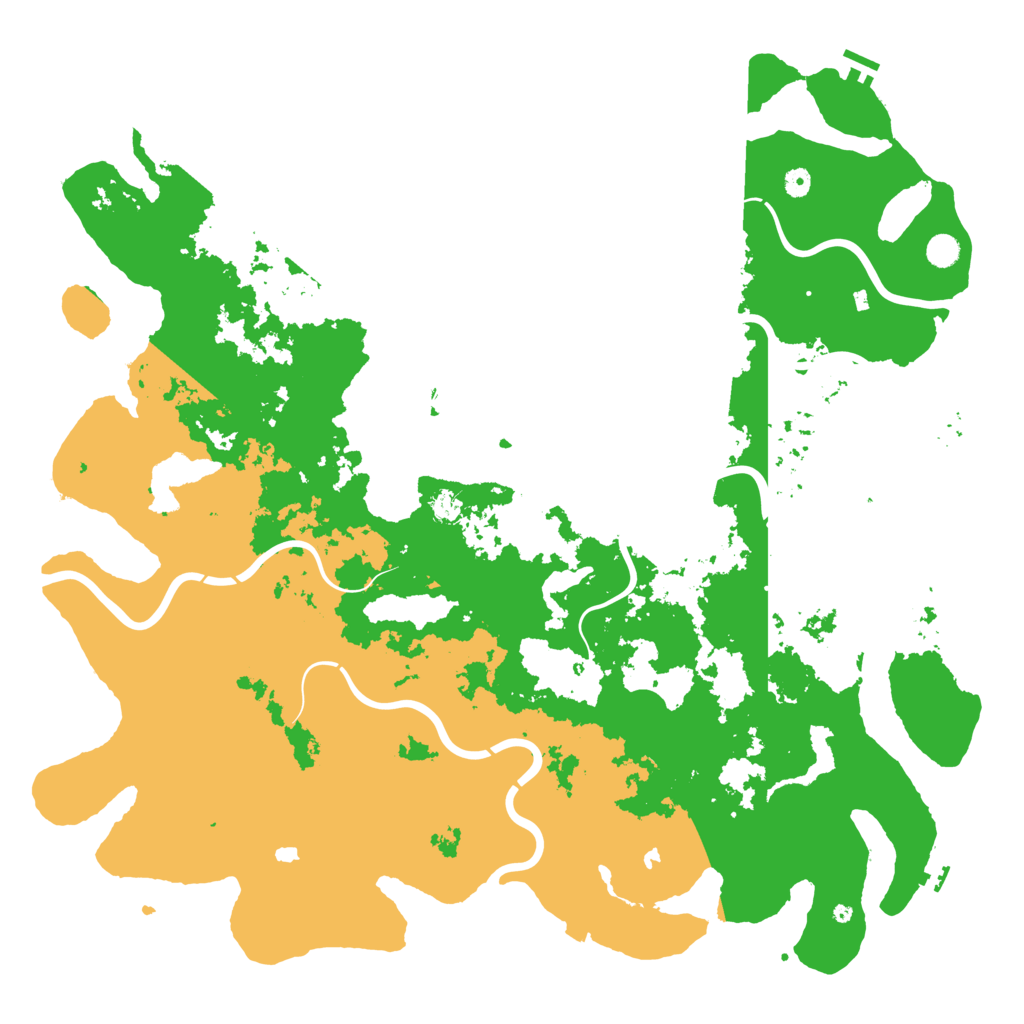 Biome Rust Map: Procedural Map, Size: 5500, Seed: 1271901222