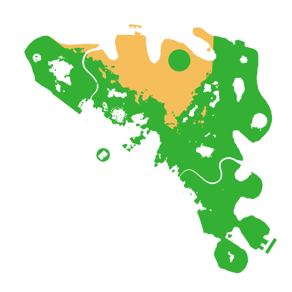 Biome Rust Map: Procedural Map, Size: 3500, Seed: 864519752