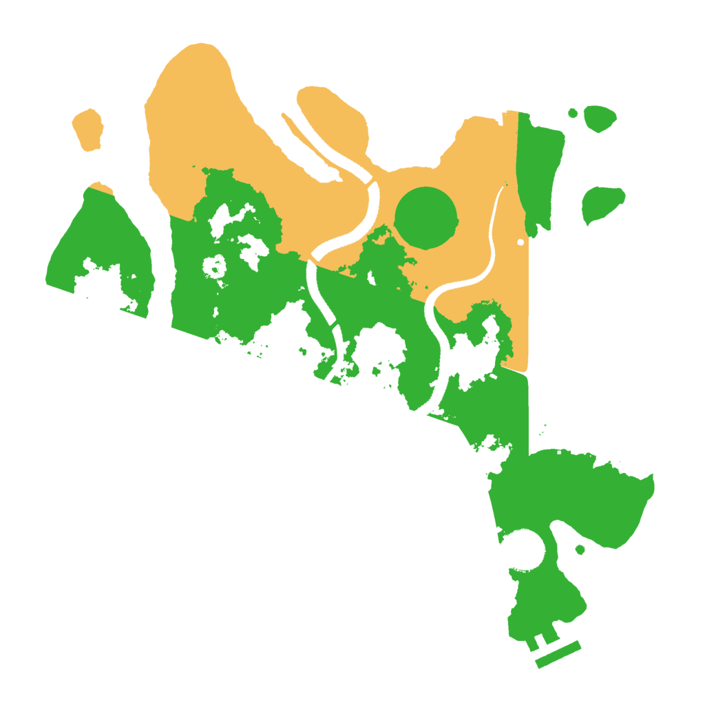 Biome Rust Map: Procedural Map, Size: 3000, Seed: 1209934451