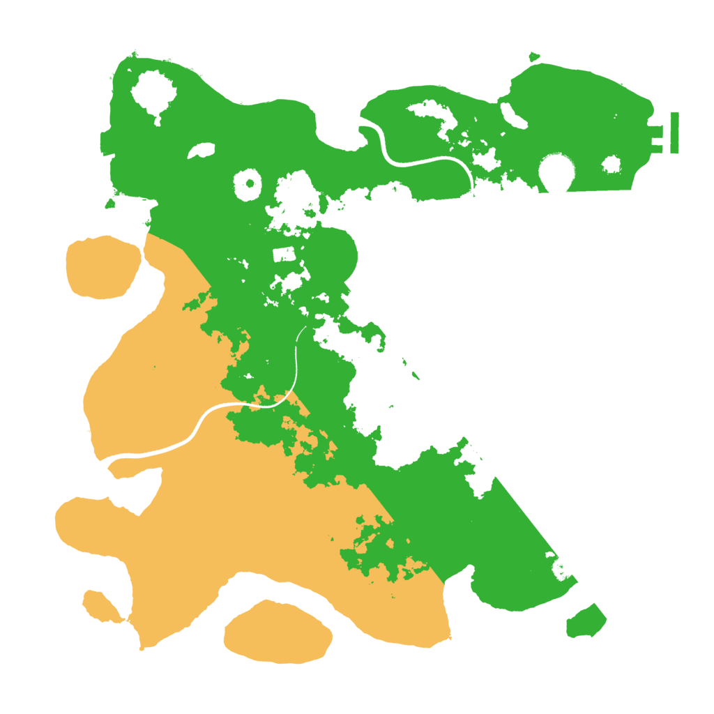Biome Rust Map: Procedural Map, Size: 3500, Seed: 1458086141