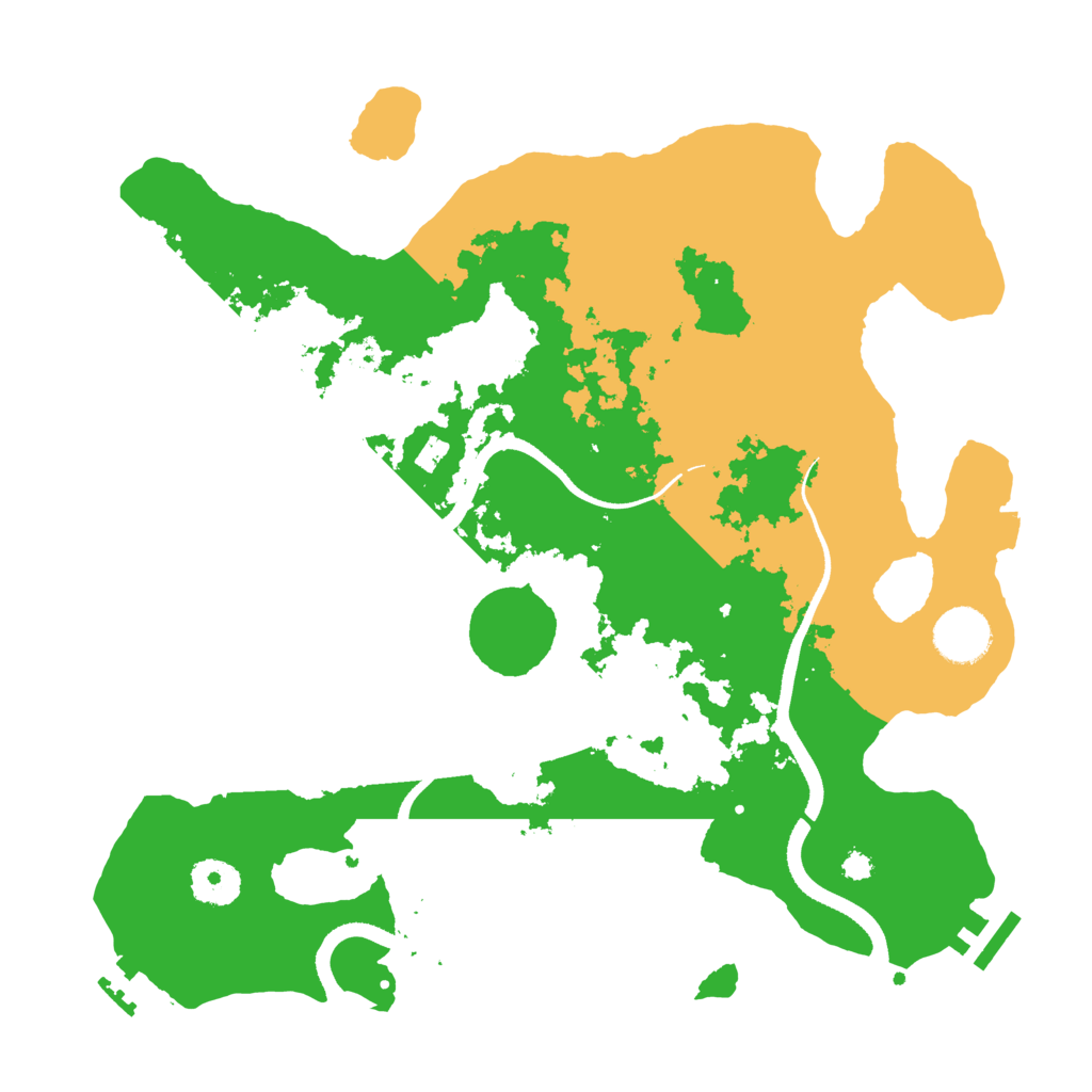 Biome Rust Map: Procedural Map, Size: 3400, Seed: 46993218