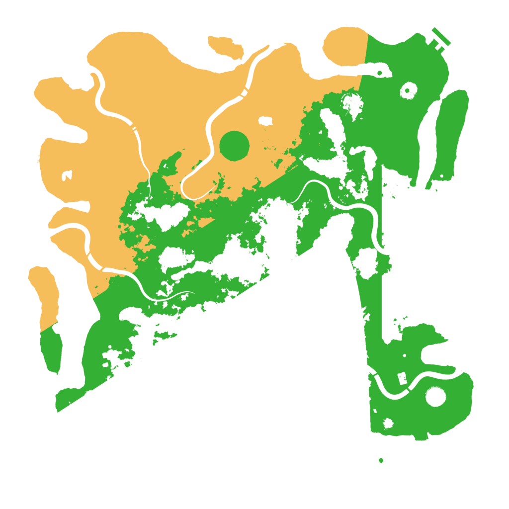 Biome Rust Map: Procedural Map, Size: 4500, Seed: 15485246