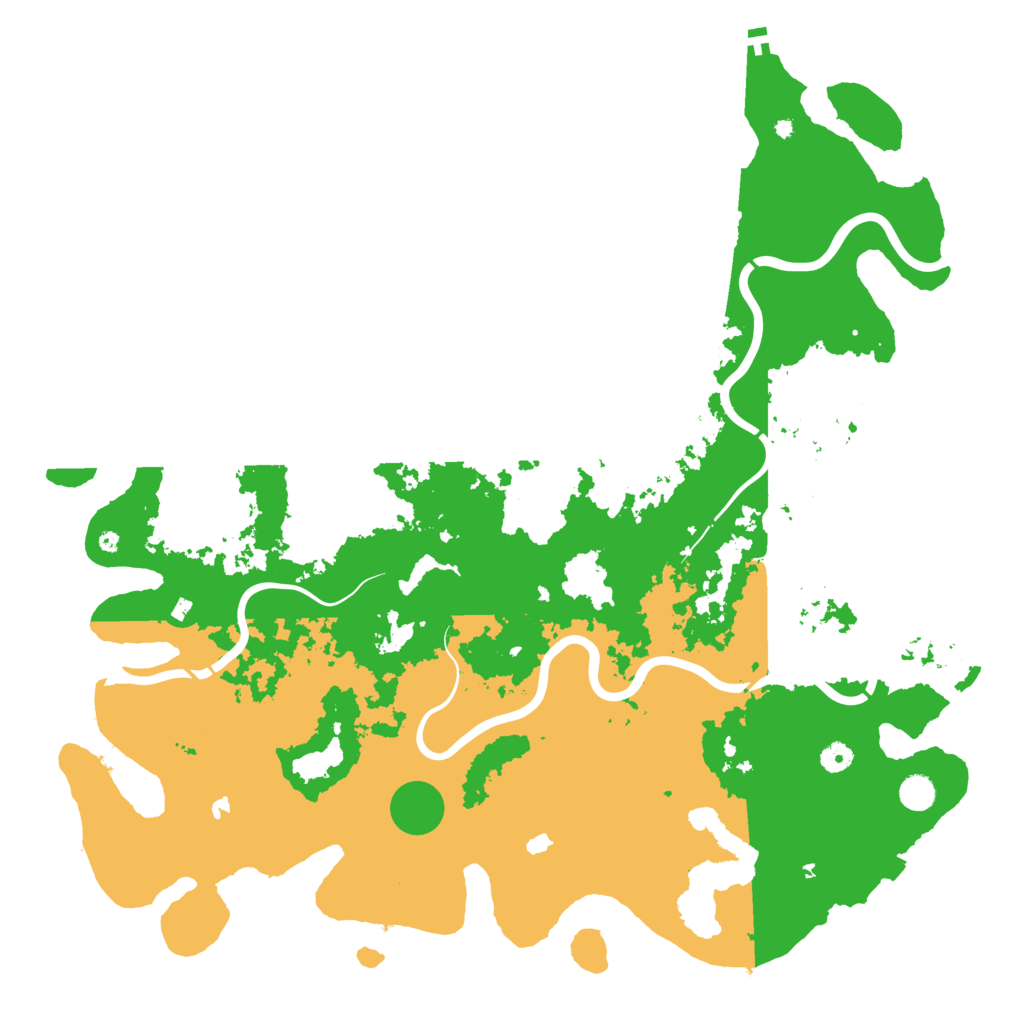 Biome Rust Map: Procedural Map, Size: 5000, Seed: 222222