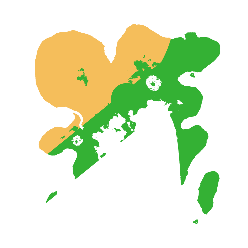 Biome Rust Map: Procedural Map, Size: 2500, Seed: 5415852