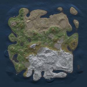 Thumbnail Rust Map: Procedural Map, Size: 3500, Seed: 207384798, 17 Monuments