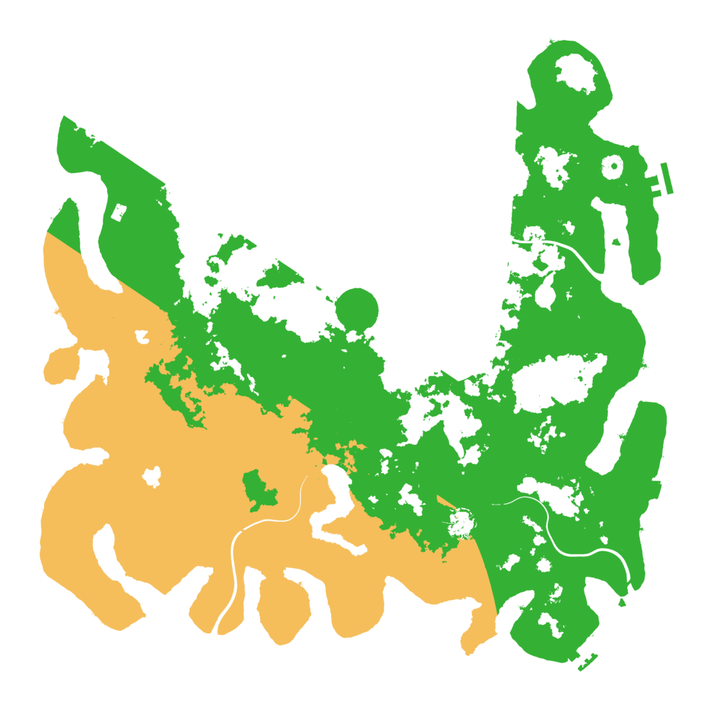 Biome Rust Map: Procedural Map, Size: 4500, Seed: 150900974