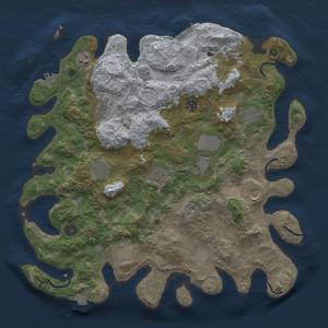 Thumbnail Rust Map: Procedural Map, Size: 4000, Seed: 408286313, 19 Monuments