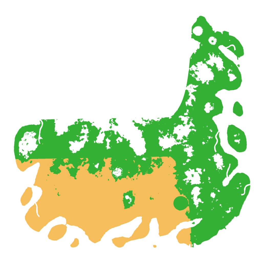 Biome Rust Map: Procedural Map, Size: 4900, Seed: 17762077
