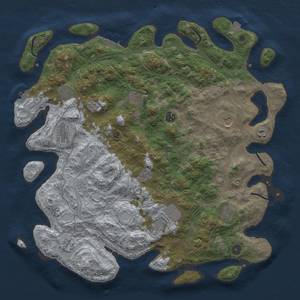 Thumbnail Rust Map: Procedural Map, Size: 4500, Seed: 696436, 19 Monuments