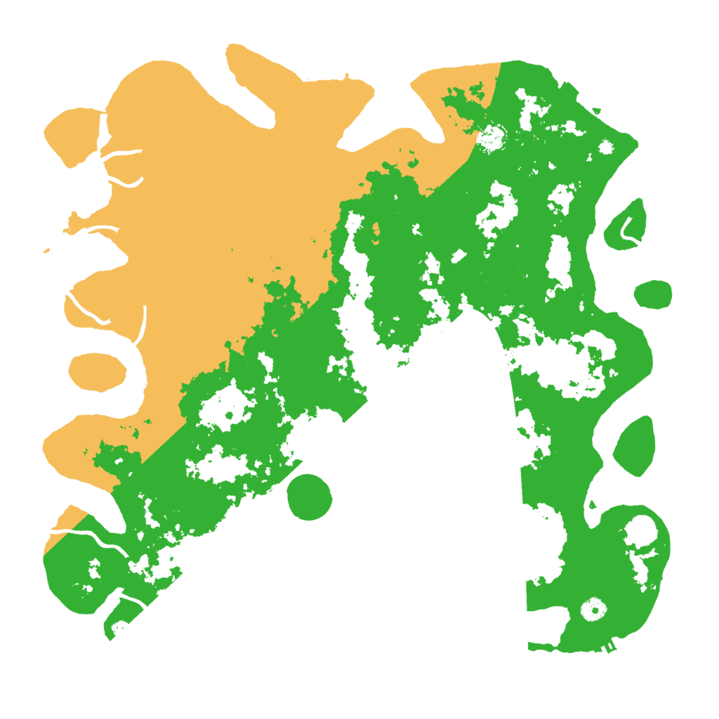 Biome Rust Map: Procedural Map, Size: 4500, Seed: 1999215868