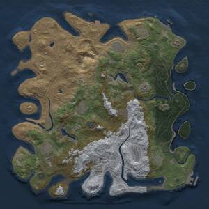 Thumbnail Rust Map: Procedural Map, Size: 4500, Seed: 1999215868, 19 Monuments