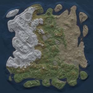 Thumbnail Rust Map: Procedural Map, Size: 4799, Seed: 1204072556, 19 Monuments