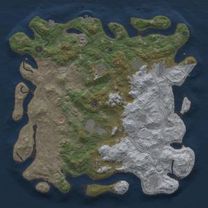 Thumbnail Rust Map: Procedural Map, Size: 4500, Seed: 2138057905, 19 Monuments