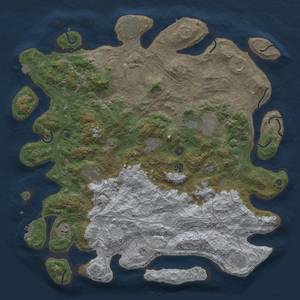 Thumbnail Rust Map: Procedural Map, Size: 4800, Seed: 919069211, 19 Monuments