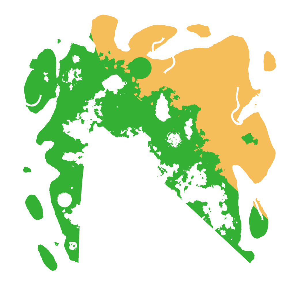 Biome Rust Map: Procedural Map, Size: 3600, Seed: 54060670