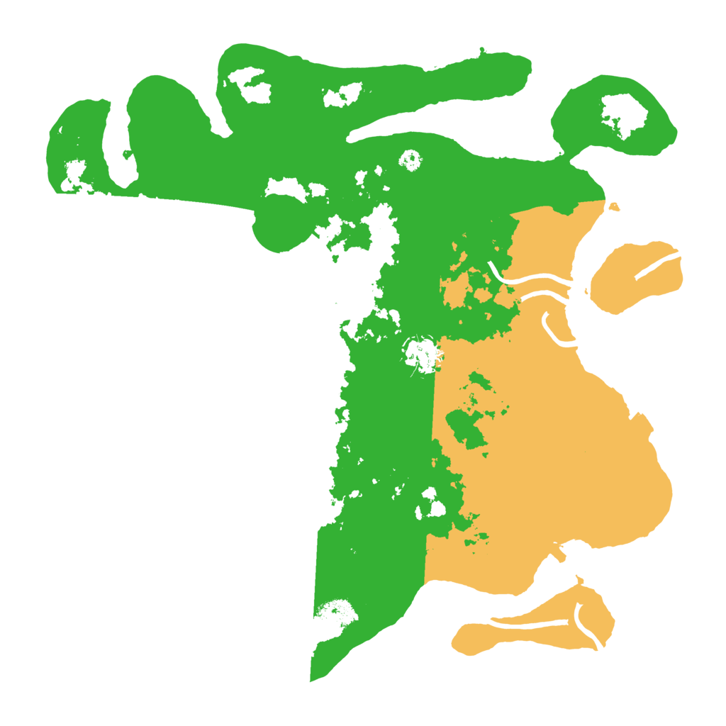 Biome Rust Map: Procedural Map, Size: 3500, Seed: 85412