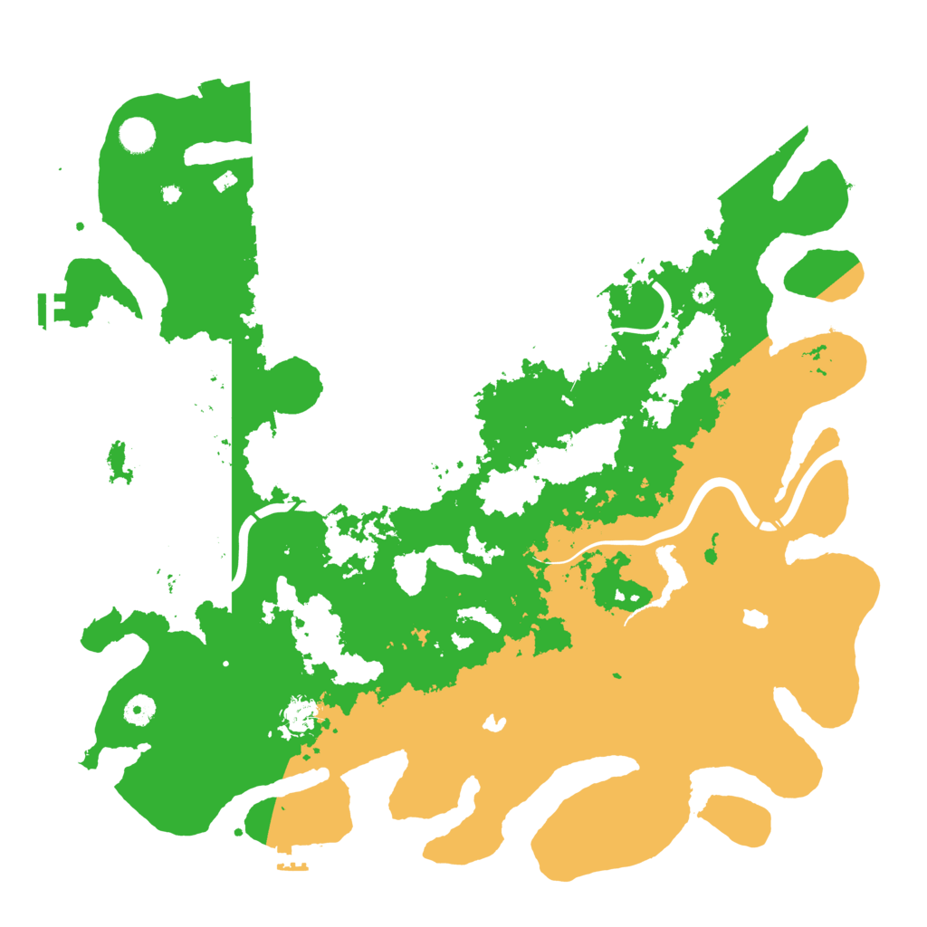 Biome Rust Map: Procedural Map, Size: 4500, Seed: 464486777