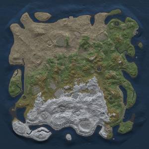 Thumbnail Rust Map: Procedural Map, Size: 4500, Seed: 855763339, 19 Monuments