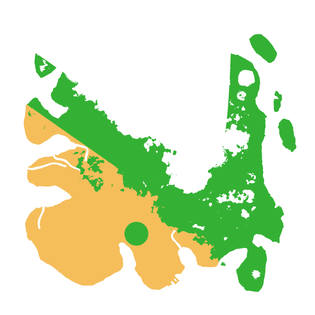 Biome Rust Map: Procedural Map, Size: 3500, Seed: 149737560