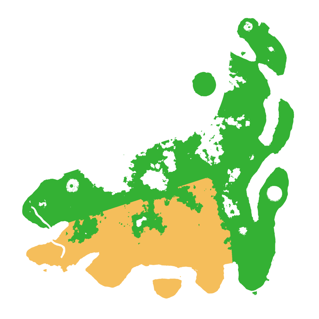 Biome Rust Map: Procedural Map, Size: 3700, Seed: 1235517178