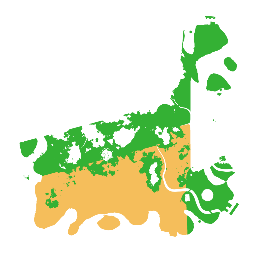 Biome Rust Map: Procedural Map, Size: 3800, Seed: 66827965