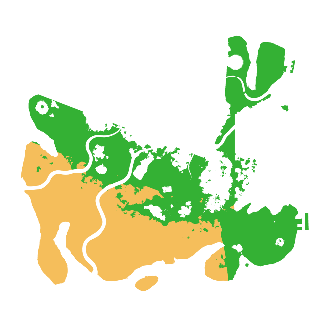 Biome Rust Map: Procedural Map, Size: 3700, Seed: 857880113