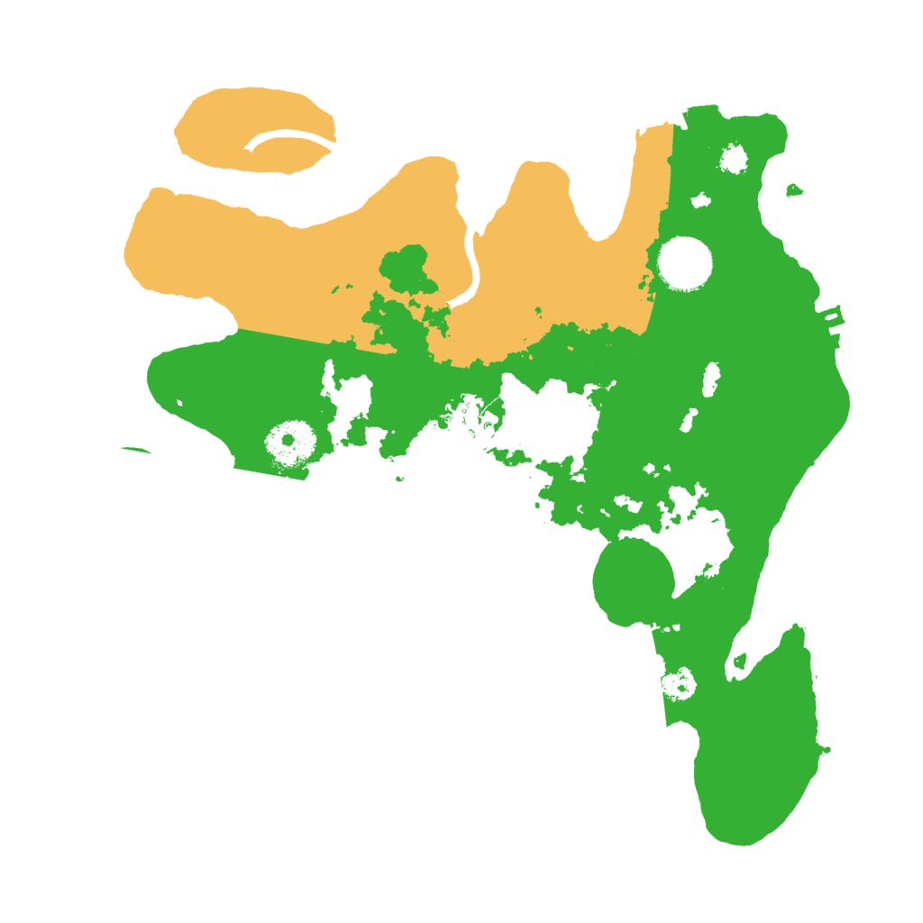 Biome Rust Map: Procedural Map, Size: 3000, Seed: 1009411897
