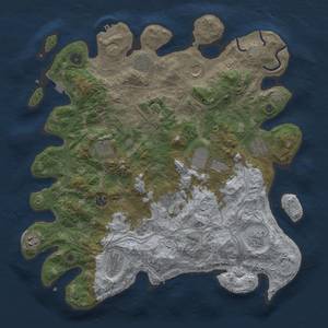 Thumbnail Rust Map: Procedural Map, Size: 4250, Seed: 2072118557, 19 Monuments