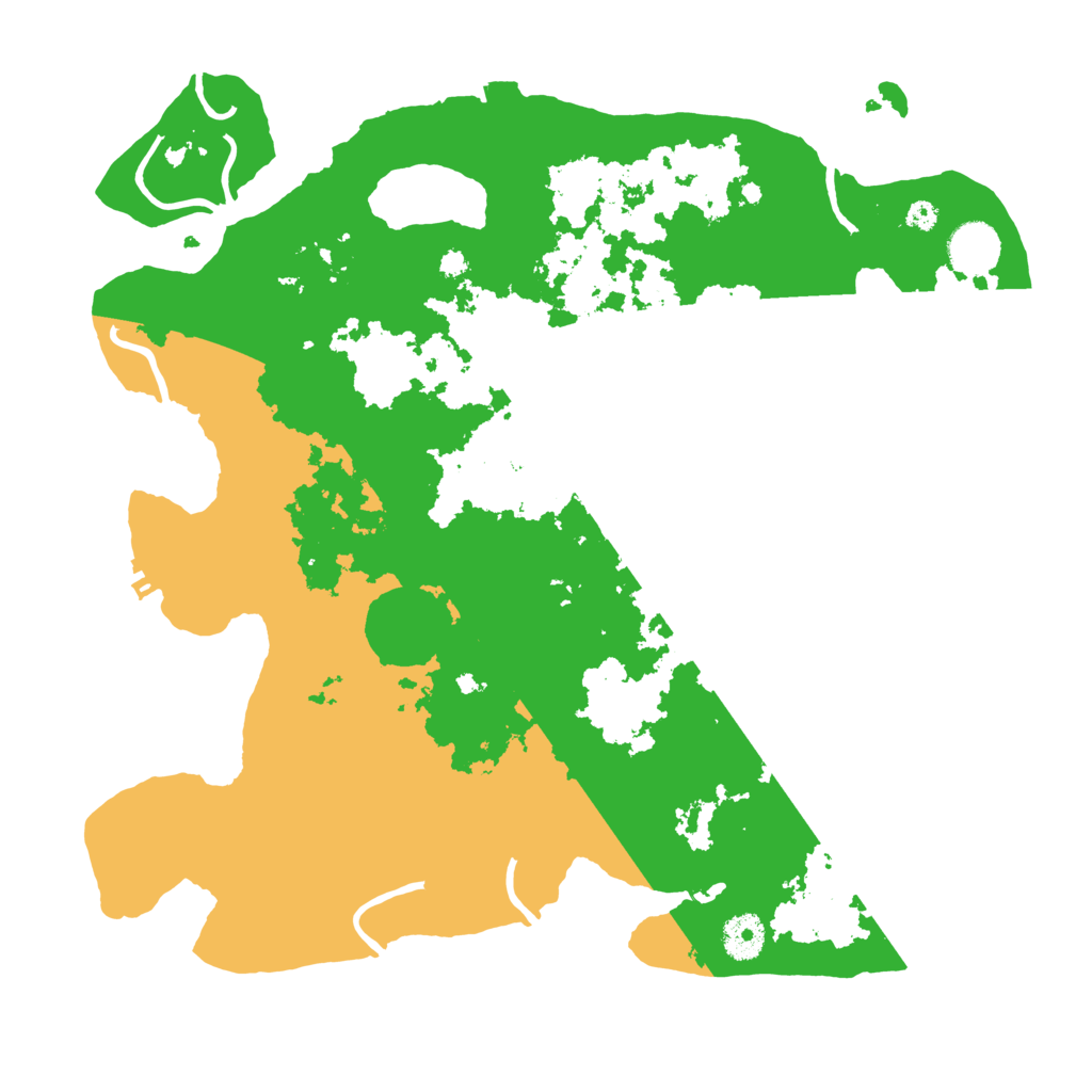 Biome Rust Map: Procedural Map, Size: 3700, Seed: 73853863