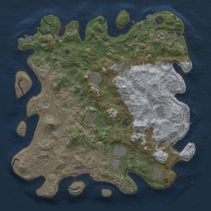 Thumbnail Rust Map: Procedural Map, Size: 4250, Seed: 470537528, 19 Monuments