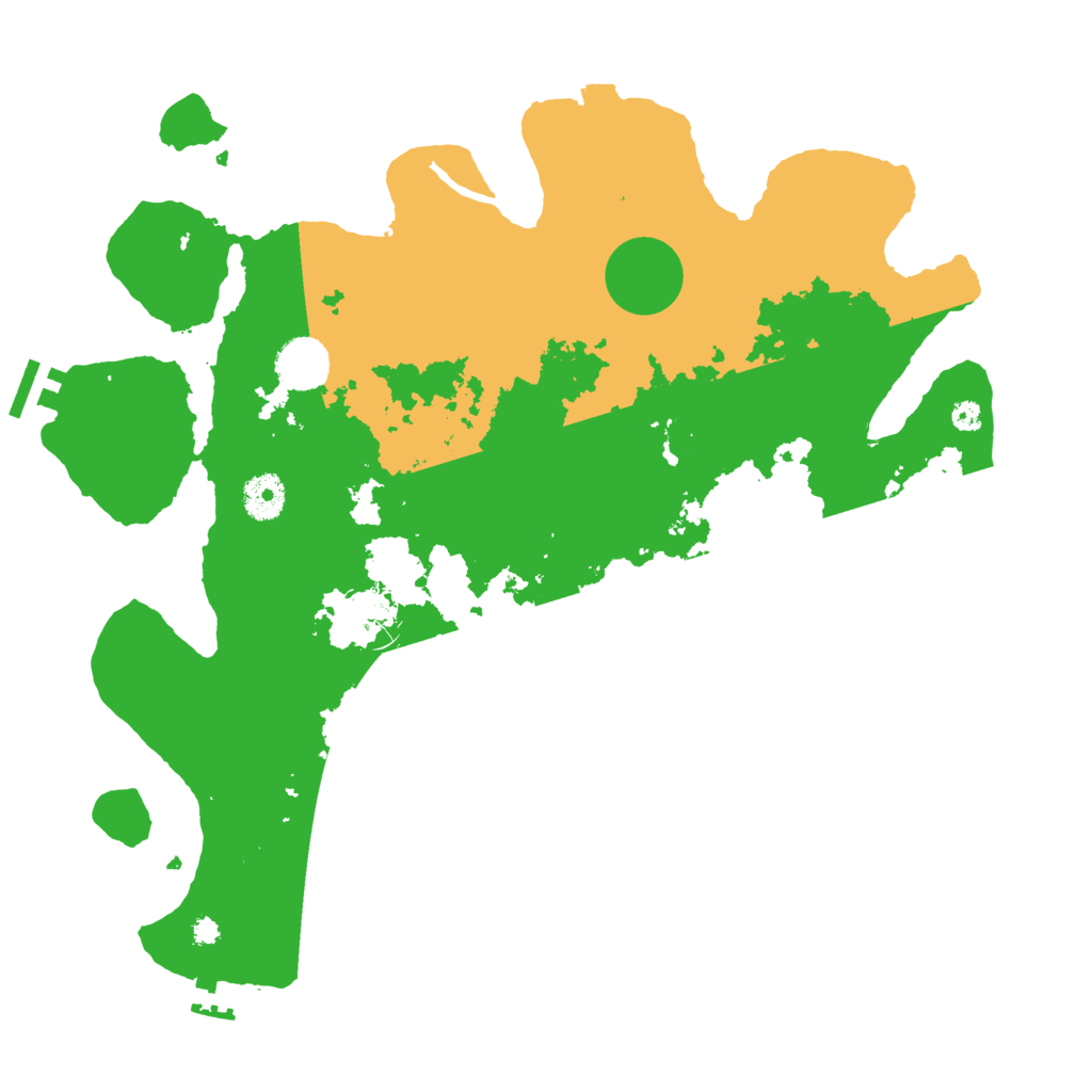 Biome Rust Map: Procedural Map, Size: 3700, Seed: 68372241