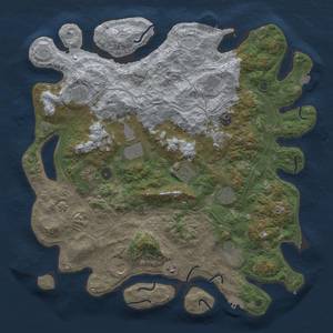 Thumbnail Rust Map: Procedural Map, Size: 4500, Seed: 329438611, 19 Monuments