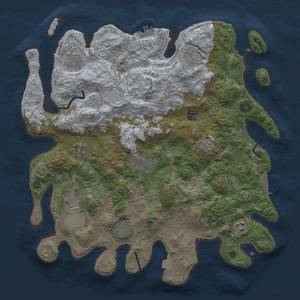 Thumbnail Rust Map: Procedural Map, Size: 4000, Seed: 1022024, 17 Monuments