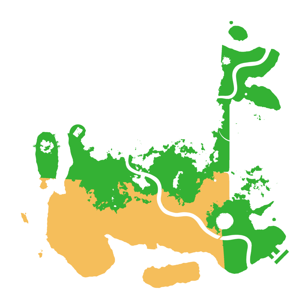 Biome Rust Map: Procedural Map, Size: 3500, Seed: 717411470