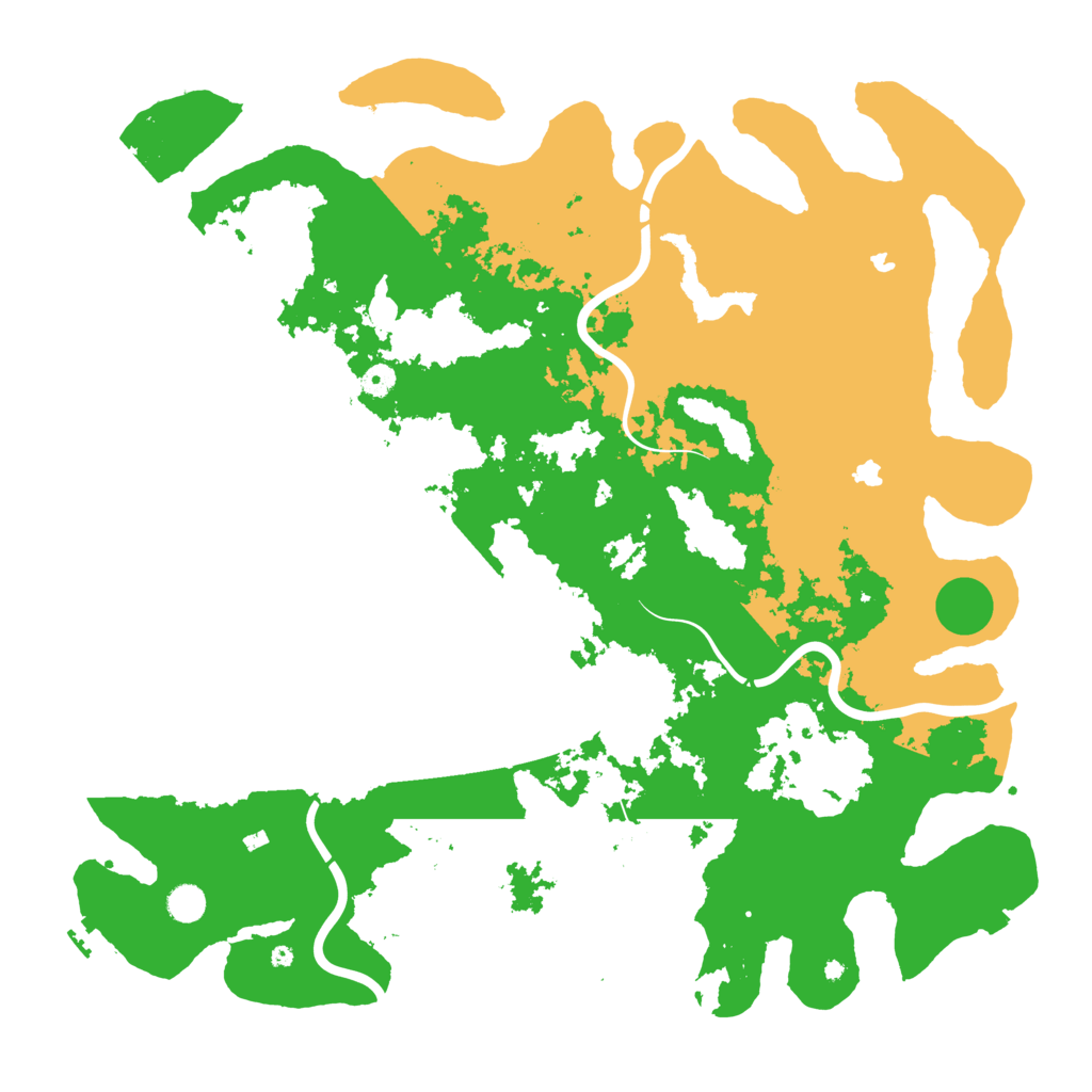 Biome Rust Map: Procedural Map, Size: 5000, Seed: 1233755993