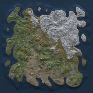 Thumbnail Rust Map: Procedural Map, Size: 4250, Seed: 840857098, 19 Monuments