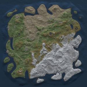 Thumbnail Rust Map: Procedural Map, Size: 4500, Seed: 759777221, 19 Monuments