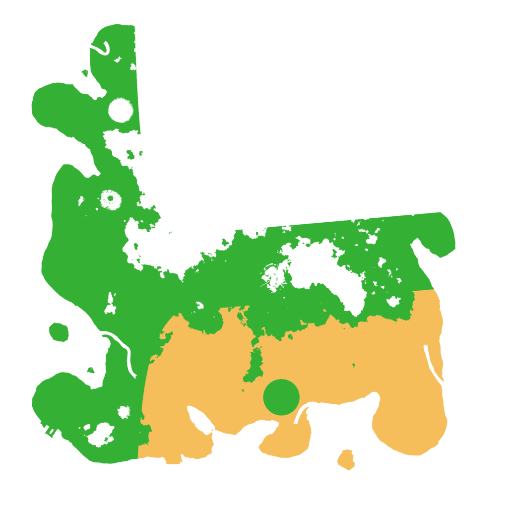 Biome Rust Map: Procedural Map, Size: 3700, Seed: 1076126166