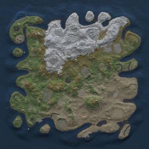 Thumbnail Rust Map: Procedural Map, Size: 4000, Seed: 1834120759, 19 Monuments