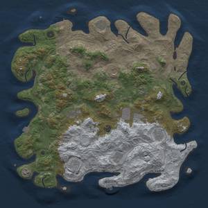 Thumbnail Rust Map: Procedural Map, Size: 4500, Seed: 194563661, 19 Monuments