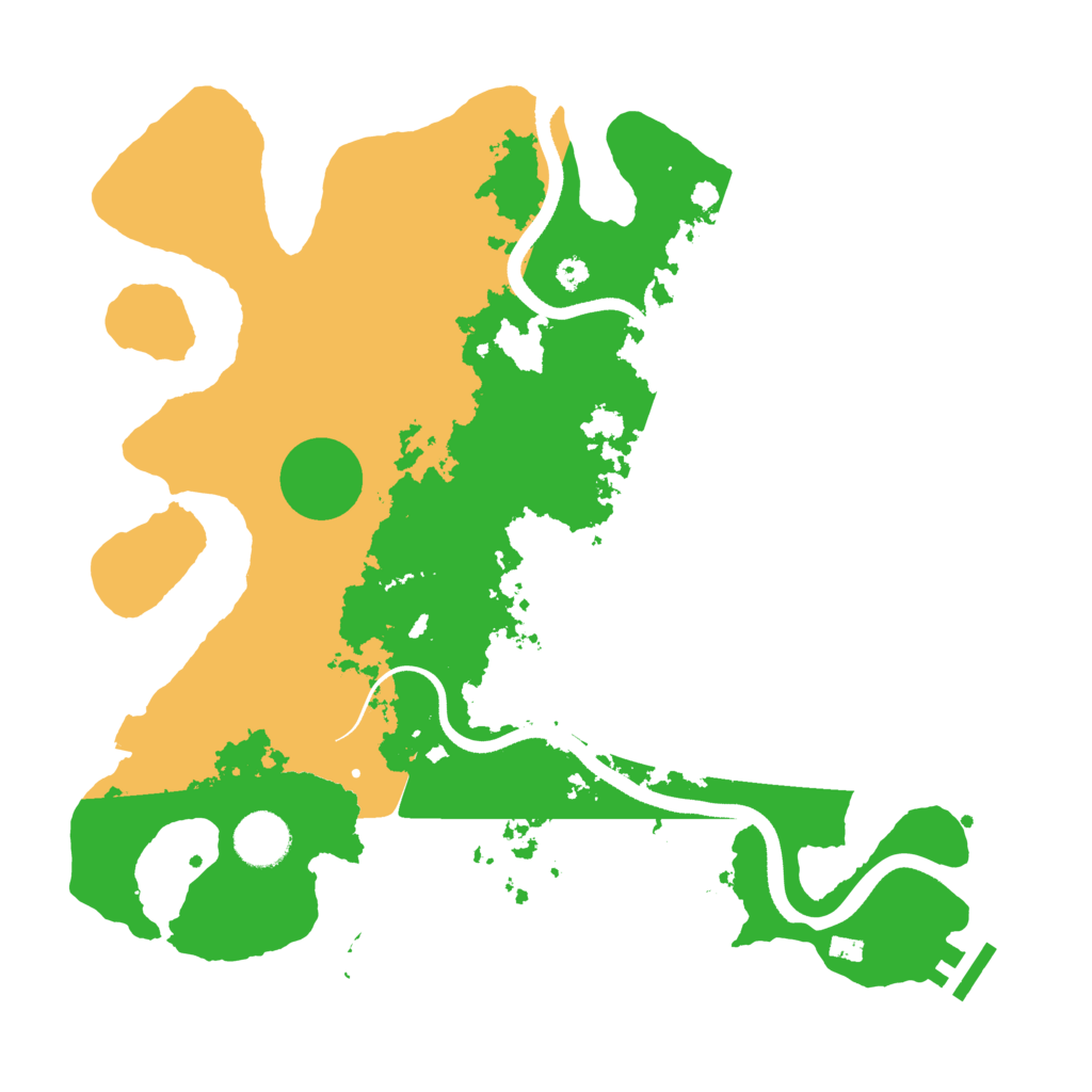 Biome Rust Map: Procedural Map, Size: 3500, Seed: 596694011