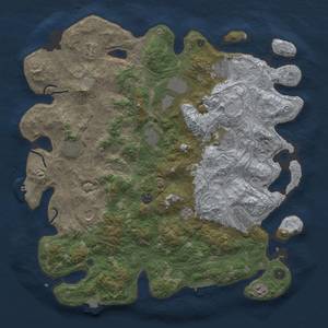 Thumbnail Rust Map: Procedural Map, Size: 4500, Seed: 1604815853, 19 Monuments