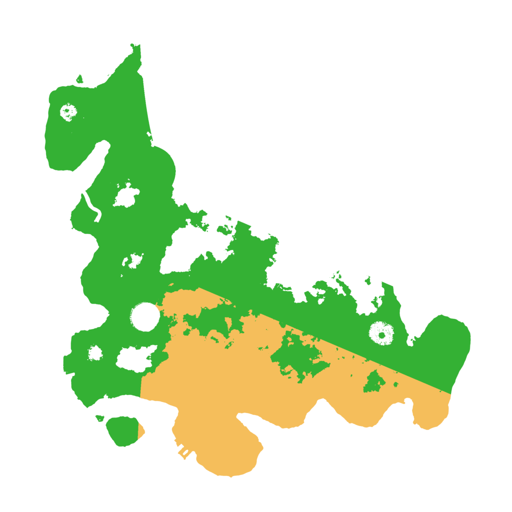Biome Rust Map: Procedural Map, Size: 3200, Seed: 2091286504