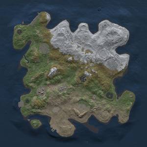 Thumbnail Rust Map: Procedural Map, Size: 3200, Seed: 2091286504, 14 Monuments