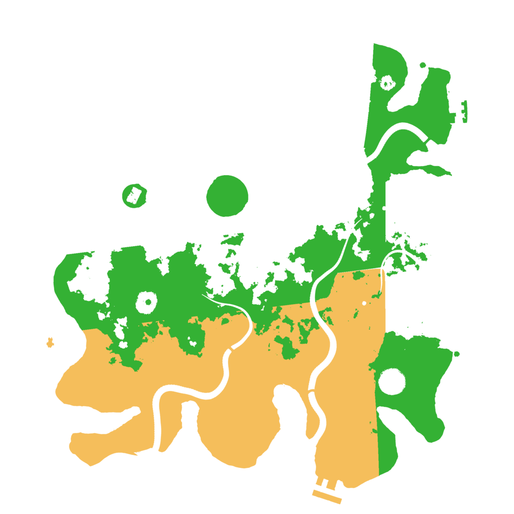 Biome Rust Map: Procedural Map, Size: 3500, Seed: 723601362