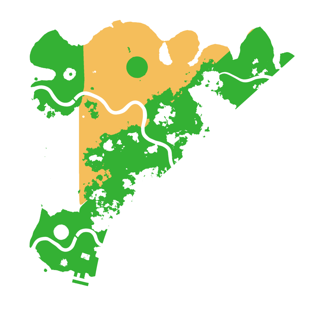 Biome Rust Map: Procedural Map, Size: 3900, Seed: 111
