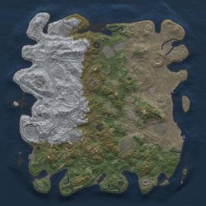 Thumbnail Rust Map: Procedural Map, Size: 4250, Seed: 1143758641, 19 Monuments