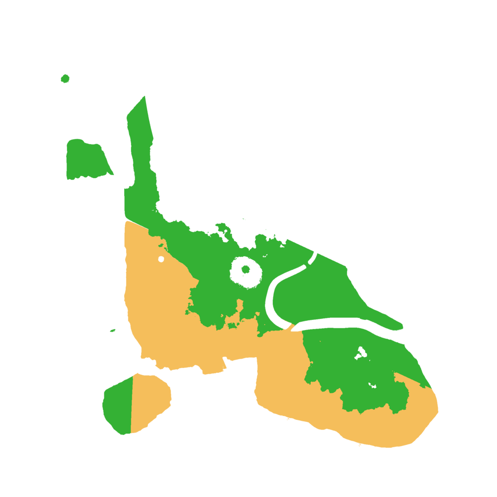 Biome Rust Map: Procedural Map, Size: 2400, Seed: 721567112